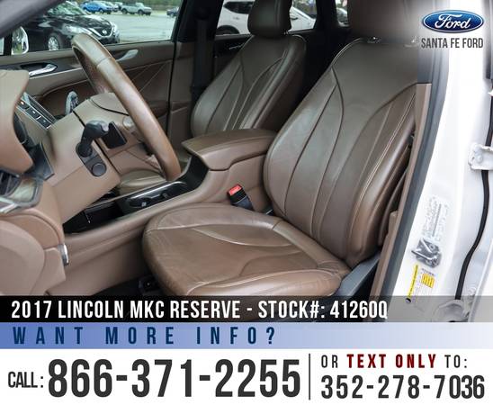 2017 LINCOLN MKC RESERVE Sunroof, Leather Seats, SYNC 3 for sale in Alachua, FL – photo 13