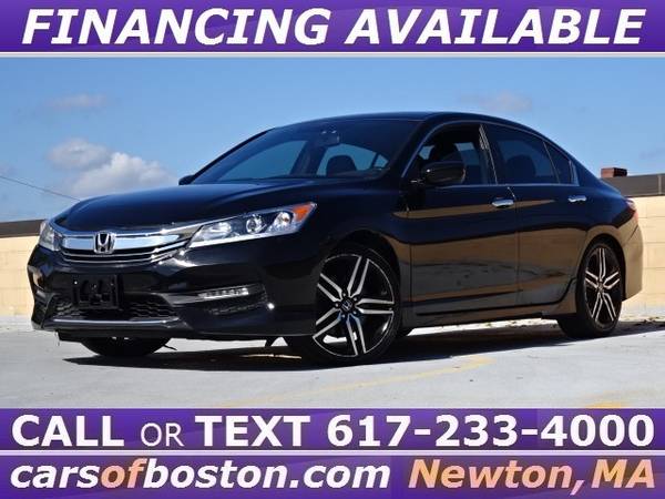 2017 HONDA ACCORD SPORT ONE OWNER 35k MILES BLACK CAMERA ↑ GREAT DEAL for sale in Newton, MA