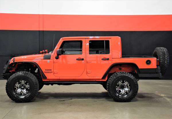 2013 JEEP WRANGLER SPORT 4 DOOR JK EXT BED CONVERSION LIFTED 37S -... for sale in Hillsboro, OR – photo 2