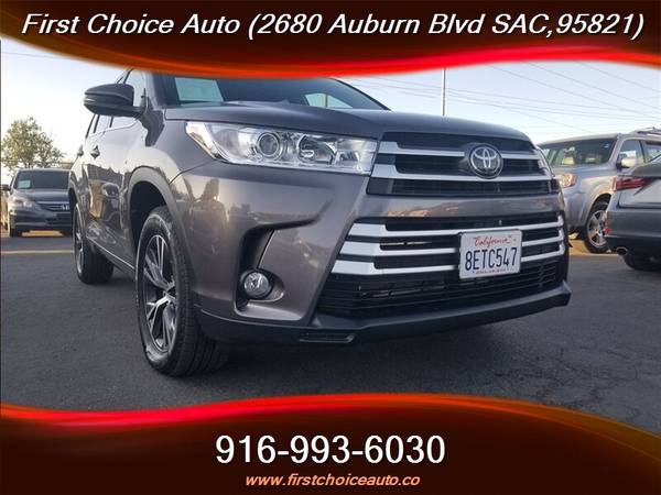 2018 Toyota Highlander LE*-*LEATHER*-*BACKUP CAM*-*LOW MILES*-*(WE FIN for sale in Sacramento , CA