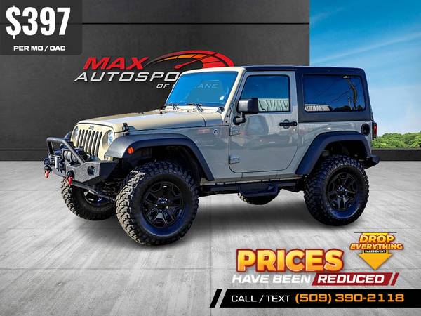 397/mo - 2017 Jeep Wrangler SPORT 4X4 4 X 4 4-X-4 WINCH LOADED for sale in Other, WY