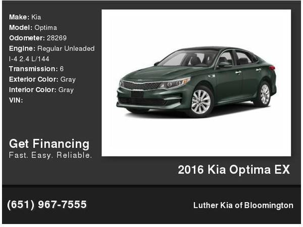 2016 Kia Optima EX - - by dealer - vehicle automotive for sale in Bloomington, MN
