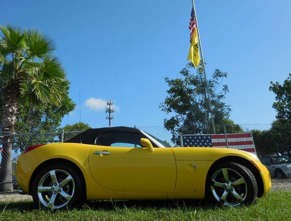 2007 Pontiac Solstice Convertible Mean Yellow 72k Miles - cars &... for sale in Fort Myers, FL – photo 3