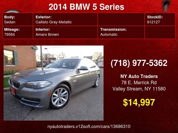 2014 BMW 5 Series 4dr Sdn 528i xDrive AWD - cars & trucks - by... for sale in Valley Stream, NY – photo 24