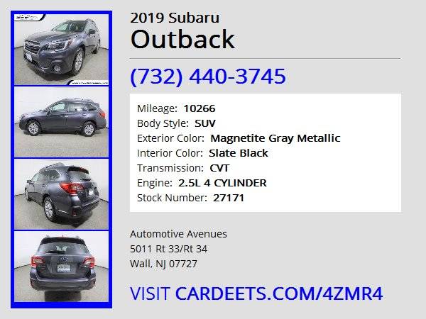 2019 Subaru Outback, Magnetite Gray Metallic - - by for sale in Wall, NJ – photo 22