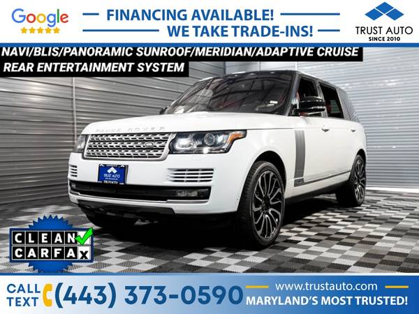 2016 Land Rover Range Rover Supercharged AutobiographyLWB Luxury SUV for sale in Sykesville, MD