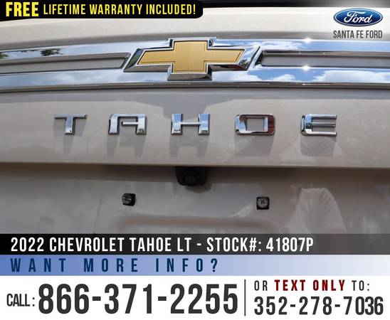 2022 CHEVROLET TAHOE LT Leather Seats, Camera, Seats 8! for sale in Alachua, FL – photo 9