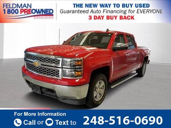 2015 Chevy *Chevrolet* *Silverado* *1500* LT pickup Victory Red for sale in Waterford Township, MI