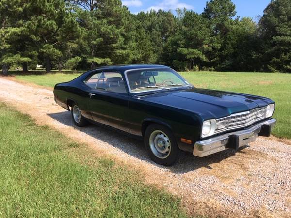 Dark Forest Green / Tan Interior 318 Plymouth Duster Runs Great! for sale in Farmville, NC