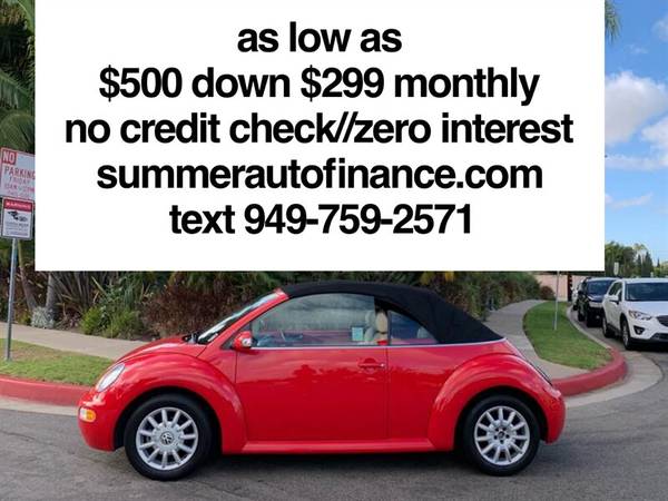 CONVERTIBLE Volkswagen NEW BEETLE NO CREDIT CHECK /BAD CREDIT/ for sale in Costa Mesa, CA