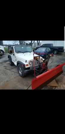 1998 Jeep Wrangler Sahara with plow - cars & trucks - by owner -... for sale in Wheeling, IL