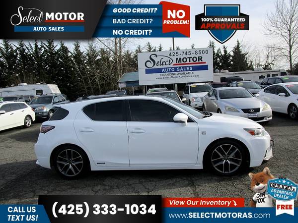 2014 Lexus CT 200h 200 h 200-h BaseHatchback FOR ONLY 379/mo! for sale in Lynnwood, WA – photo 3