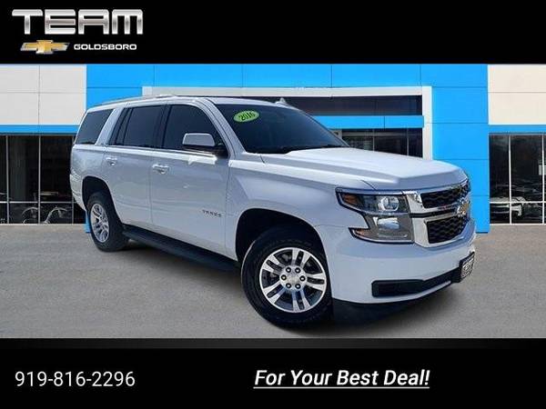 2016 Chevy Chevrolet Tahoe LS suv White for sale in Goldsboro, NC