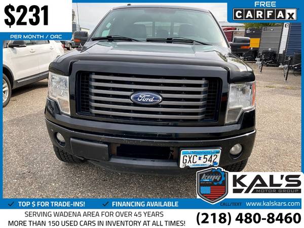 231/mo - 2011 Ford F150 F 150 F-150 XLT 4x4SuperCrew Styleside 55 for sale in Wadena, MN – photo 3