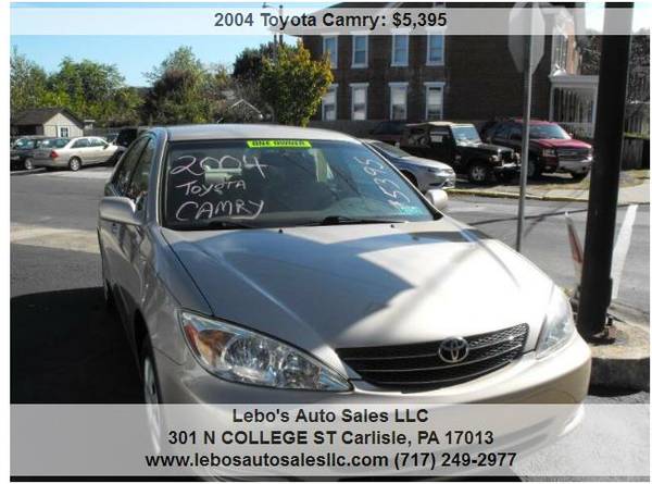 2004 Toyota Camry LE 4dr Sedan 100183 Miles for sale in Carlisle, PA