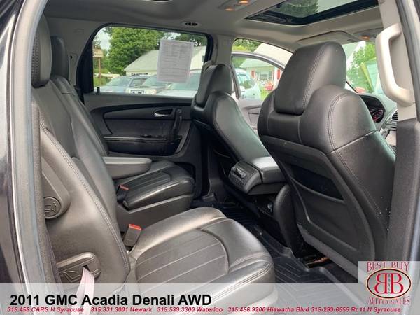 2011 GMC ACADIA DENALI AWD! FULLY LOADED! BOSE SOUND! 3RD ROW! SUNROOF for sale in N SYRACUSE, NY – photo 15
