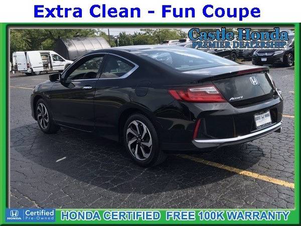 2017 Honda Accord Coupe coupe Crystal Black Pearl for sale in Morton Grove, IL – photo 5