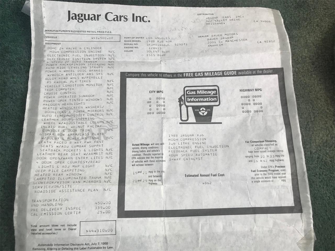 1988 Jaguar XJ6 for sale in Oceanside, CA