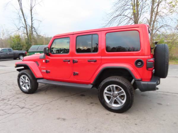 2018 RED JEEP WRANGLER SAHARA UNLIMITED - - by dealer for sale in Bloomfield, NY – photo 3