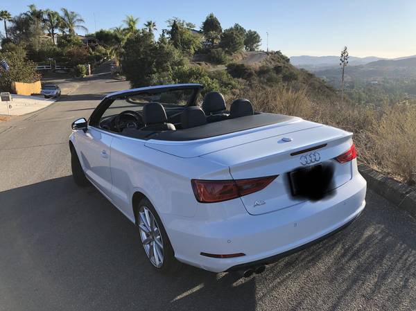 Audi A3 convertible white 2016 - cars & trucks - by owner - vehicle... for sale in Escondido, CA – photo 5