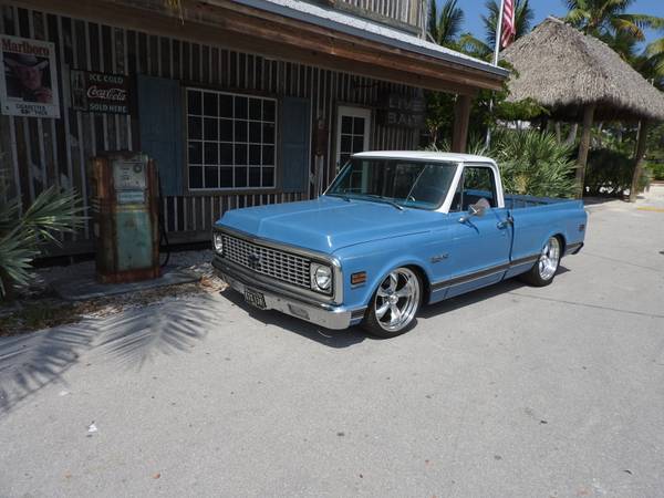 1972 Chevy C10 Custom reg cab shortbed pickup - - by for sale in Key Largo, FL – photo 2