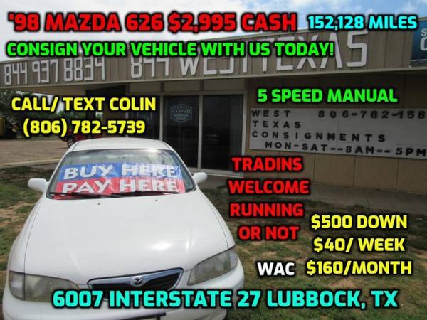 1998 MAZDA 626 ES for sale in Lubbock, TX