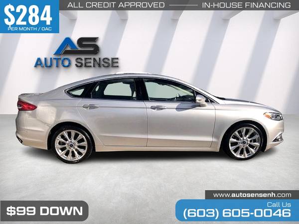 284/mo - 2017 Ford Fusion Platinum AWD - - by dealer for sale in Chichester, VT – photo 7
