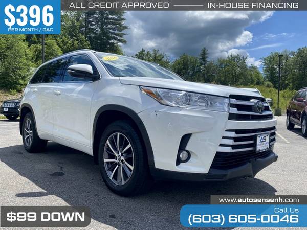 396/mo - 2018 Toyota Highlander XLE AWD - - by dealer for sale in Chichester, ME – photo 8