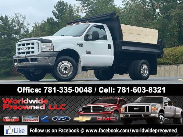2005 Ford F350 4x4 9 Dump Truck Body 6 0L DIESEL F-350 4WD for sale in Other, NH