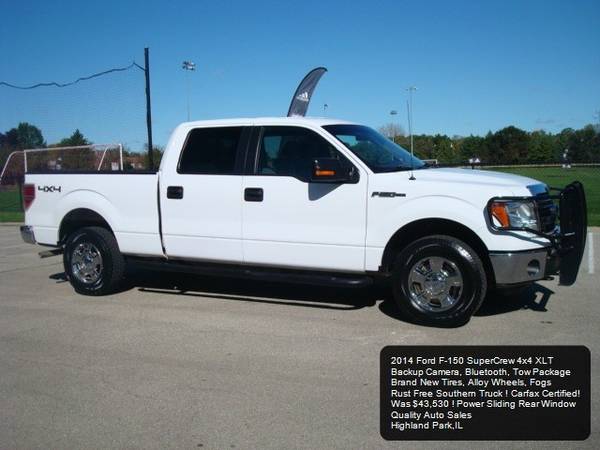 2014 Ford F-150 XLT SuperCrew F150 4x4 Crew Cab Backup Camera Bluetoot for sale in Highland Park, IN – photo 3