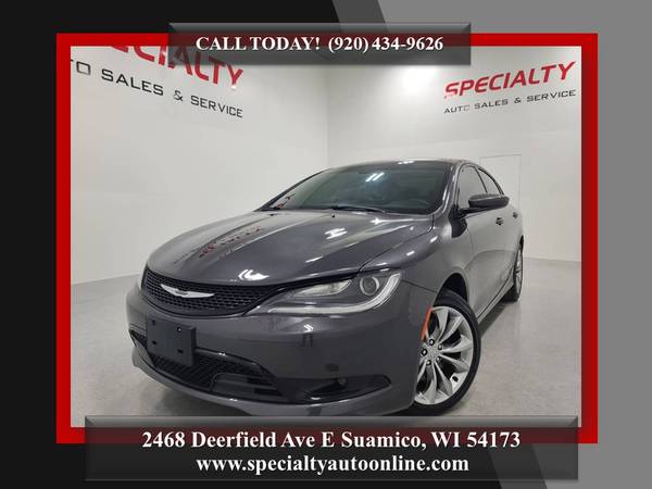 2015 Chrysler 200 S! AWD! Nav! Backup Cam! Heated Seats! Remote... for sale in Suamico, WI