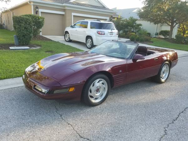 1993 corvette ruby ragtop 40th anniversary edition for sale in Parrish, FL – photo 3