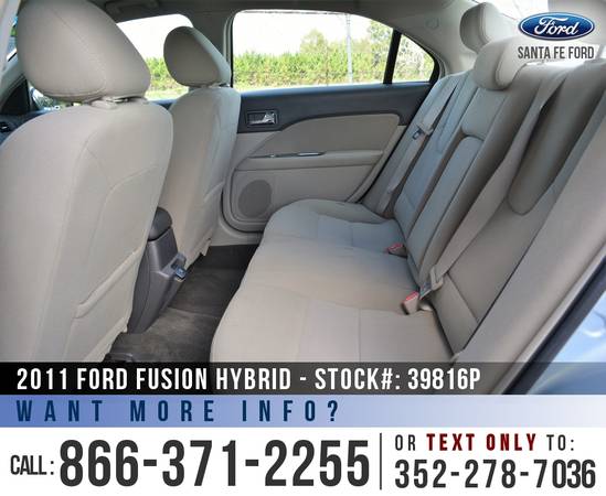 *** 2011 FORD FUSION HYBRID *** Homelink - Bluetooth - Cruise for sale in Alachua, FL – photo 18