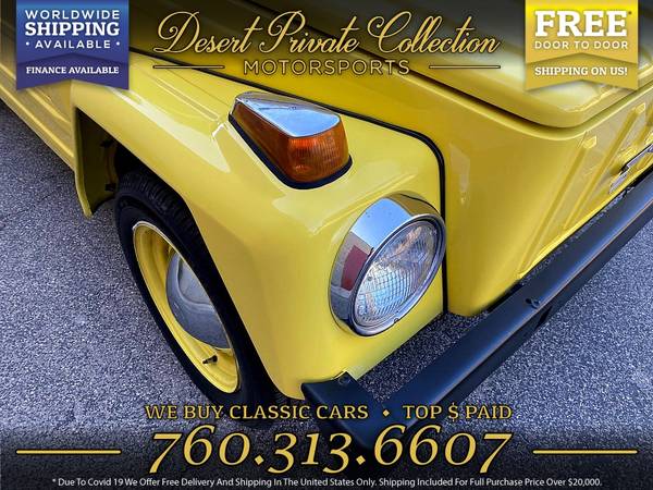 1973 Volkswagen Thing Type 181 Convertible, removable roll bar Wagon for sale in Palm Desert , CA – photo 9