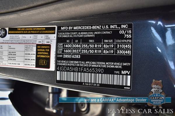 2015 Mercedes-Benz ML 350/AWD/Premium Pkg/Power & Heated for sale in Anchorage, AK – photo 22