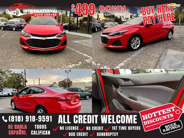 2019 Chevrolet Cruze LT - - by dealer - vehicle for sale in Canoga Park, CA – photo 3