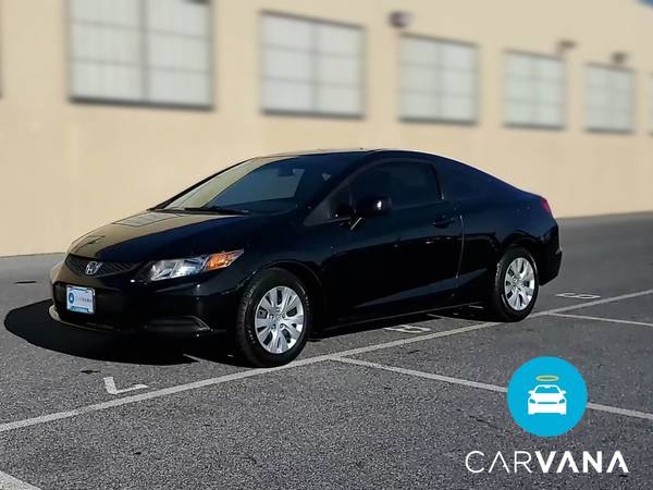 2012 Honda Civic LX Coupe 2D coupe Black - FINANCE ONLINE - cars &... for sale in Atlanta, IL – photo 3