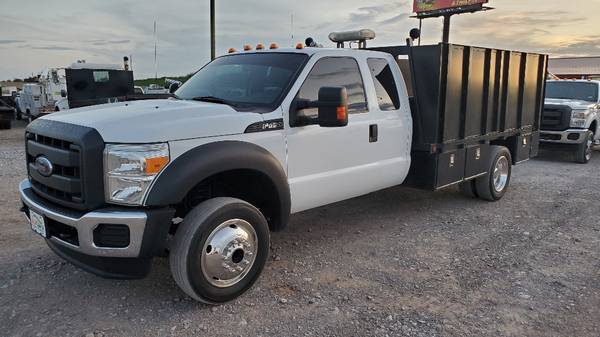 2014 Ford F-450 2wd Ext Cab 11ft Landscape Flatbed 6.8L Gas F450 Super for sale in Oklahoma City, OK – photo 3