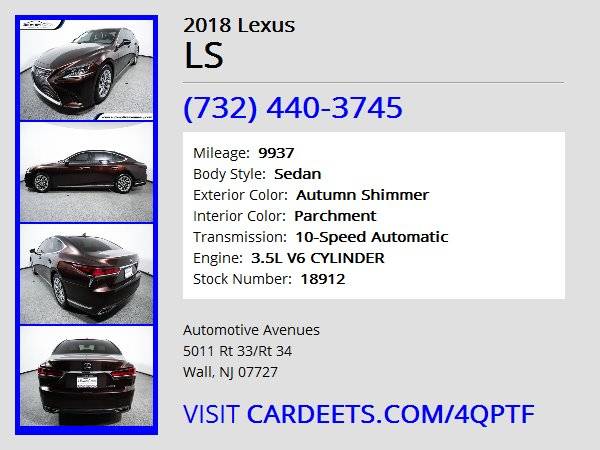 2018 Lexus LS, Autumn Shimmer for sale in Wall, NJ – photo 22