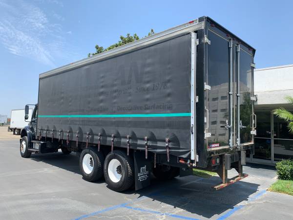 2014 Freightliner M2 26 Curtain Side Box Truck 300HP Cummins 10 for sale in Riverside, CA – photo 4