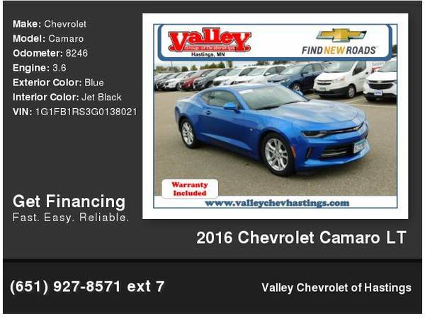 2016 Chevrolet Camaro LT for sale in Hastings, MN