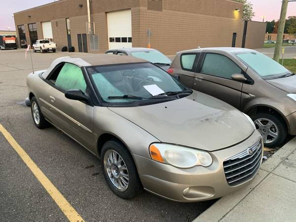 2004 Chrysler Sebring Convertible for parts or fix for sale in Brighton, MI