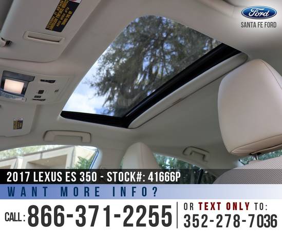 2017 LEXUS ES 350 Sunroof, Bluetooth, Push Button Start for sale in Alachua, FL – photo 17
