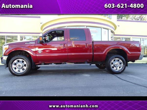 2014 Ford F-250 F250 F 250 SD DIESEL CREW CAB LARIAT 4WD SHORT BED... for sale in Hooksett, NH