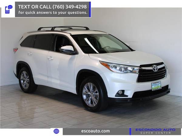 2015 Toyota Highlander XLE SUV - - by dealer - vehicle for sale in Escondido, CA