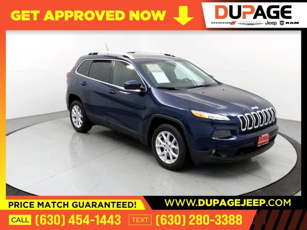 229/mo - 2018 Jeep Cherokee Latitude - - by dealer for sale in Glendale Heights, IL