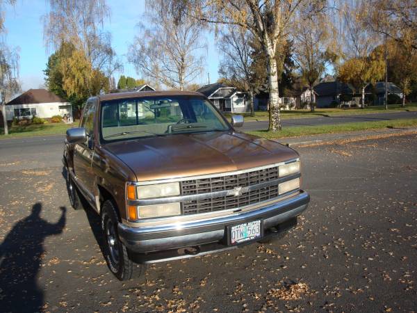 1990 CHEVROLET REGULAR CAB SHORTBOX 4X4 V8 5-SPEED AC ORIGINAL PAINT ! for sale in LONGVIEW WA 98632, OR – photo 14