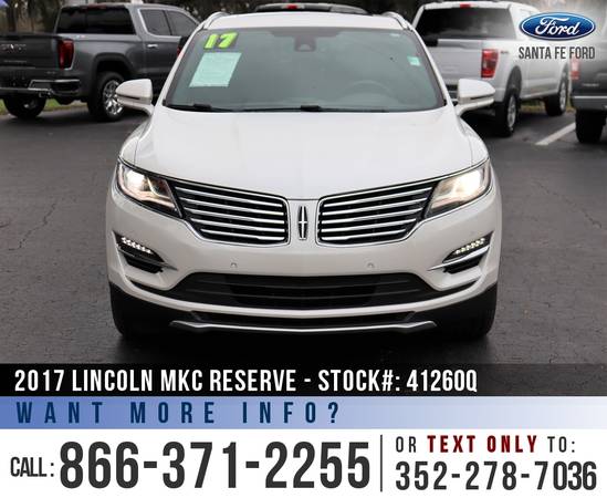 2017 LINCOLN MKC RESERVE Sunroof, Leather Seats, SYNC 3 for sale in Alachua, FL – photo 2