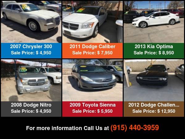2012 Dodge Challenger 2dr Cpe SXT *No Credit, No Problem* - cars &... for sale in El Paso, TX