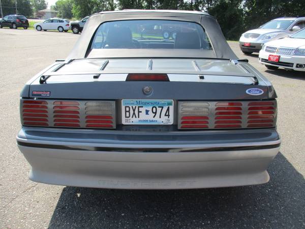 SUPER CLEAN ALL ORIGINAL COLLECTOR 1987 FORD MUSTANG GT CONVERTIBLE V8 for sale in Foley, MN – photo 6